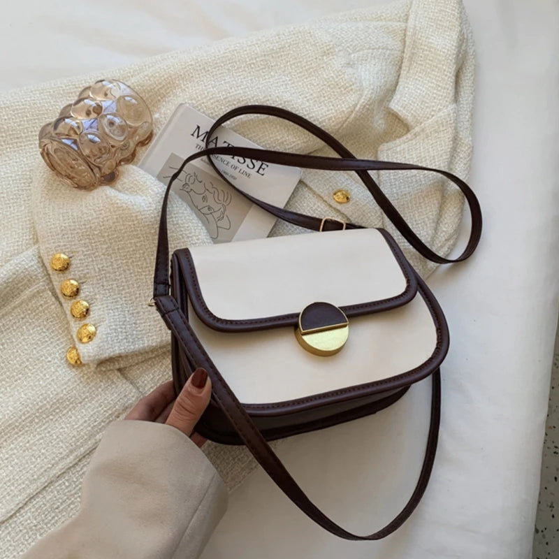 Square Shoulder Bag for Women PU Crossbody Bag Female Underarm Bag Girls Messenger Bag Small Underarm Bag Dating Bag Ins