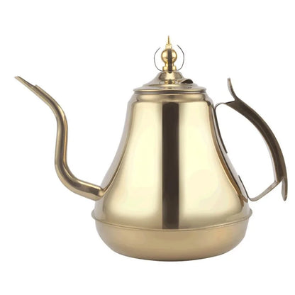 Stainless Steel Coffee Drip Pot Gooseneck Kettle Teapot Tea Maker with Filter Induction Cooker Tea Kettle Kitchen Tools