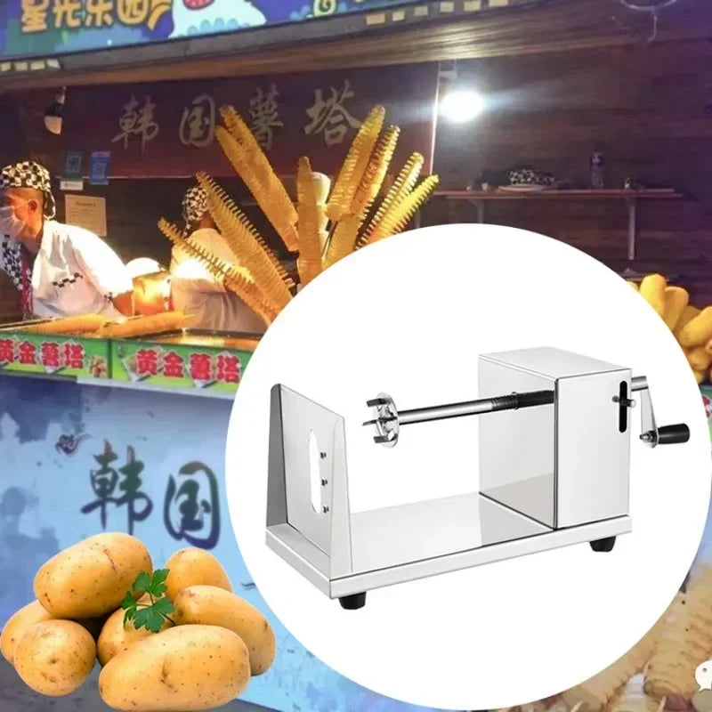 Stainless Steel Spiral Potato Potato Chips Maker Cutter Fruit Slice Home Kitchen Application