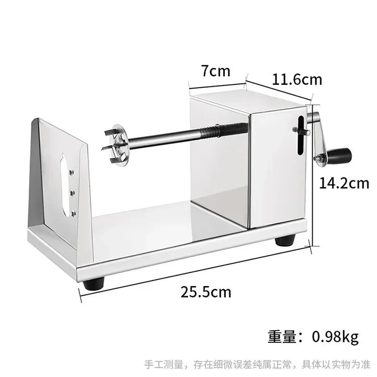 Stainless Steel Spiral Potato Potato Chips Maker Cutter Fruit Slice Home Kitchen Application