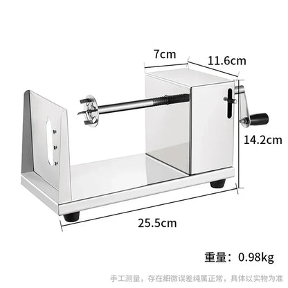 Stainless Steel Spiral Potato Potato Chips Maker Cutter Fruit Slice Home Kitchen Application