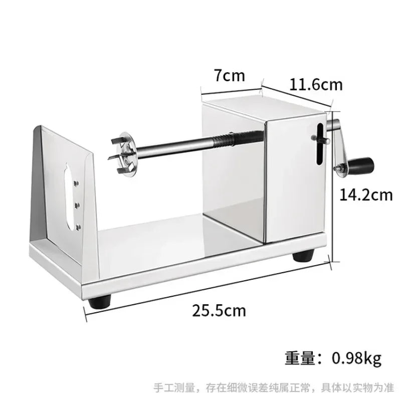 Stainless Steel Spiral Potato Potato Chips Maker Cutter Fruit Slice Home Kitchen Application
