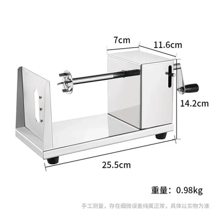 Stainless Steel Spiral Potato Potato Chips Maker Cutter Fruit Slice Home Kitchen Application