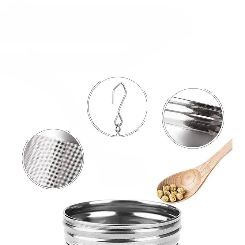 Stainless Steel Tea Infuser Tea Leaves Diffuser Spice Seasoning Ball Strainer Teapot Fine Mesh Coffee Filter Kitchen Accessories