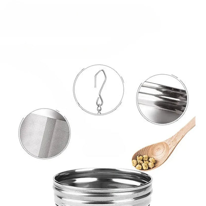 Stainless Steel Tea Infuser Tea Leaves Diffuser Spice Seasoning Ball Strainer Teapot Fine Mesh Coffee Filter Kitchen Accessories