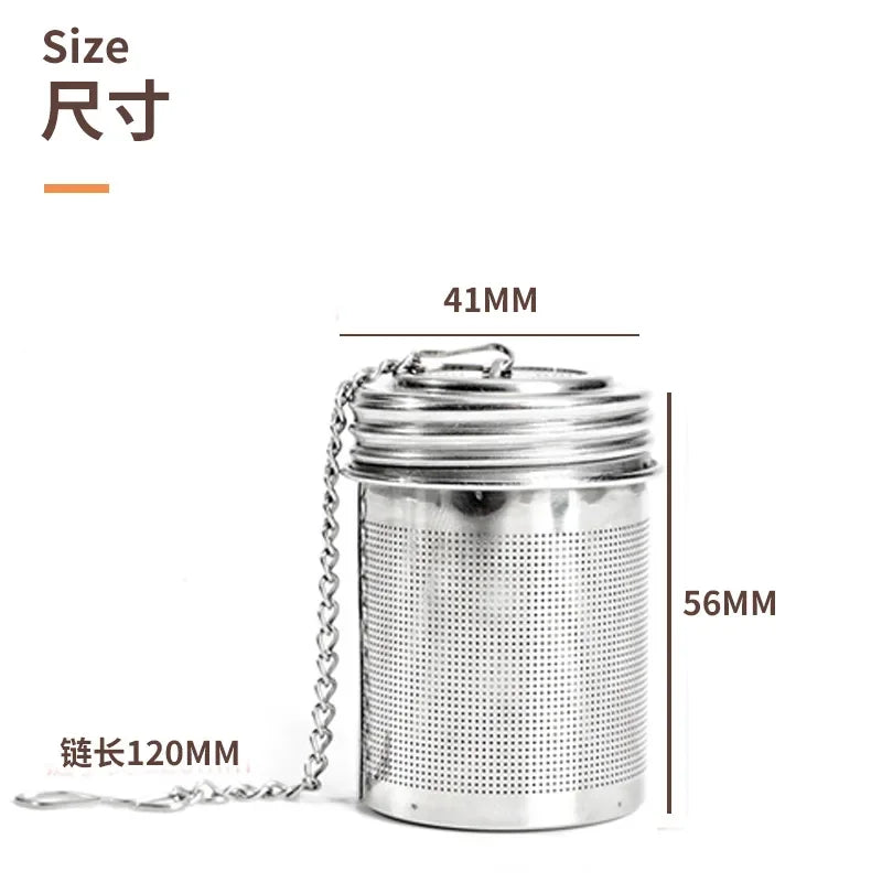 Stainless Steel Tea Infuser Tea Leaves Diffuser Spice Seasoning Ball Strainer Teapot Fine Mesh Coffee Filter Kitchen Accessories
