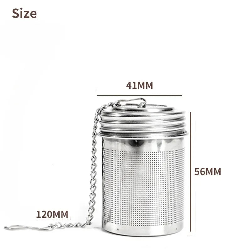 Stainless Steel Tea Infuser Tea Leaves Diffuser Spice Seasoning Ball Strainer Teapot Fine Mesh Coffee Filter Kitchen Accessories