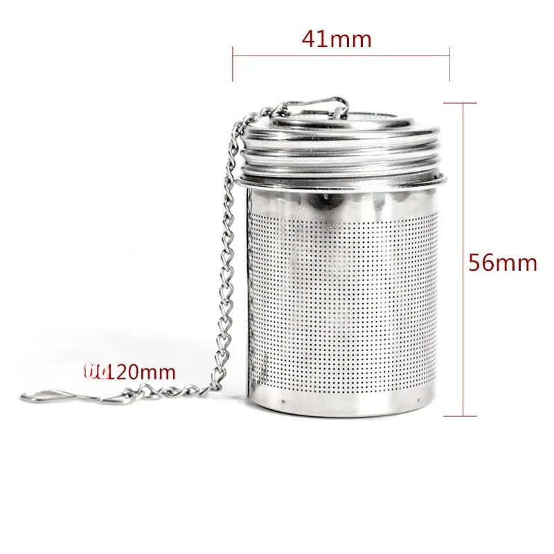 Stainless Steel Tea Infuser Tea Leaves Diffuser Spice Seasoning Ball Strainer Teapot Fine Mesh Coffee Filter Kitchen Accessories