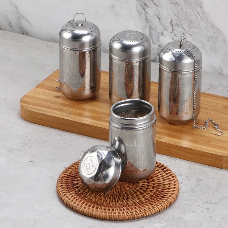 Stainless Steel Tea Infuser Tea Leaves Spice Seasoning Ball Strainer Teapot Fine Mesh Coffee Filter Teaware Kitchen Accessories