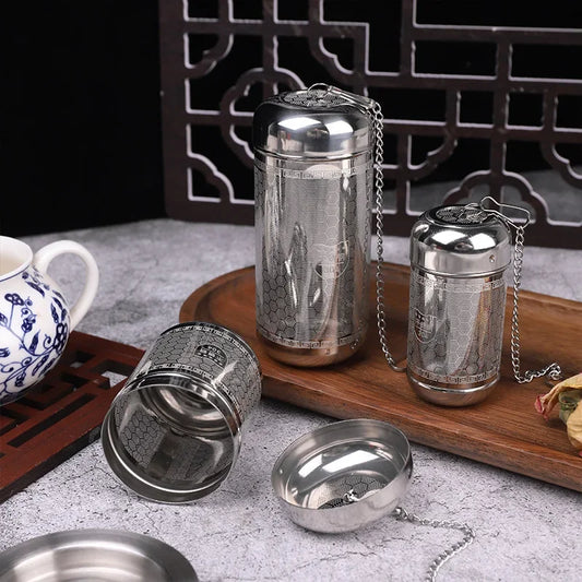 Stainless Steel Tea Infuser Tea Leaves Spice Seasoning Ball Strainer Teapot Fine Mesh Coffee Filter Teaware Kitchen Accessories