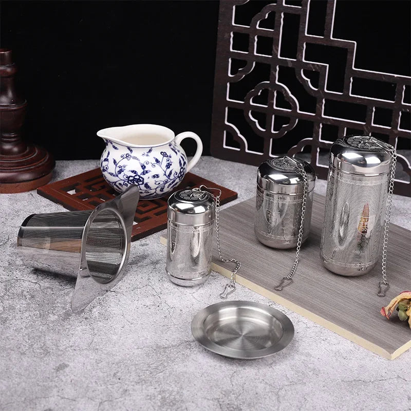 Stainless Steel Tea Infuser Tea Leaves Spice Seasoning Ball Strainer Teapot Fine Mesh Coffee Filter Teaware Kitchen Accessories