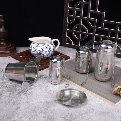 Stainless Steel Tea Infuser Tea Leaves Spice Seasoning Ball Strainer Teapot Fine Mesh Coffee Filter Teaware Kitchen Accessories