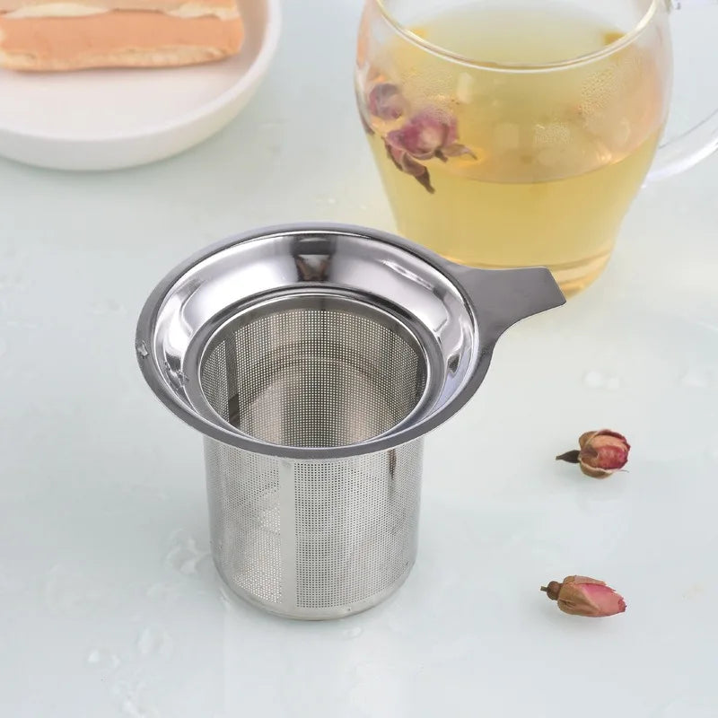 Stainless Steel Tea Infuser Tea Leaves Spice Seasoning Tea Strainer Teapot Fine Mesh Coffee Filter Teaware Kitchen Accessories