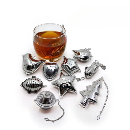 Stainless Steel Tea Leak Filter Reusable Tea Strainer Tea Infuser Teapot Metal Loose Tea Leaf Spice Filter Kitchen Accessories