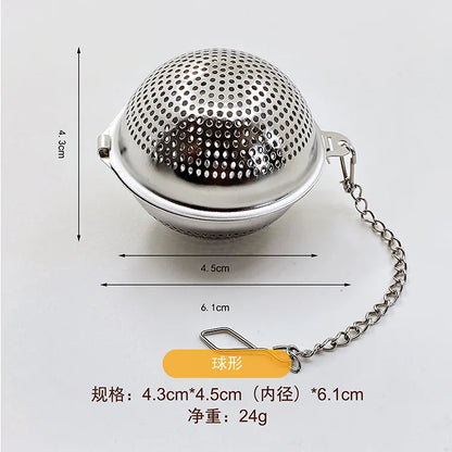 Stainless Steel Tea Leak Filter Reusable Tea Strainer Tea Infuser Teapot Metal Loose Tea Leaf Spice Filter Kitchen Accessories