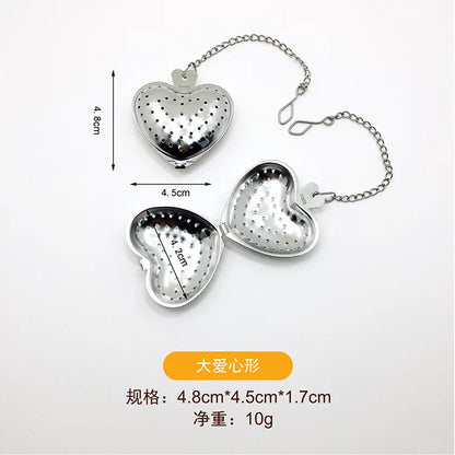 Stainless Steel Tea Leak Filter Reusable Tea Strainer Tea Infuser Teapot Metal Loose Tea Leaf Spice Filter Kitchen Accessories