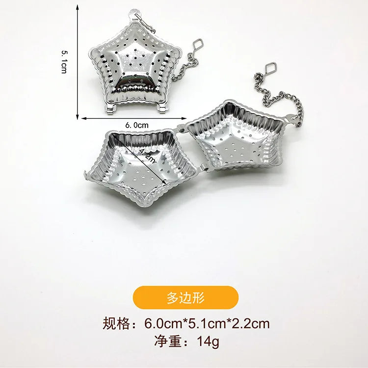 Stainless Steel Tea Leak Filter Reusable Tea Strainer Tea Infuser Teapot Metal Loose Tea Leaf Spice Filter Kitchen Accessories