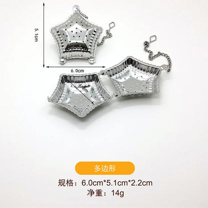Stainless Steel Tea Leak Filter Reusable Tea Strainer Tea Infuser Teapot Metal Loose Tea Leaf Spice Filter Kitchen Accessories