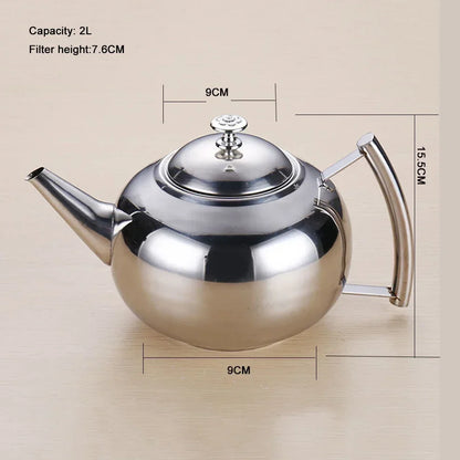 Stainless Steel Teapot Multi-Purpose Kettle Induction Cooker Boiling Water Pot Make Tea Pot With Filter Restaurant Home Tea Set