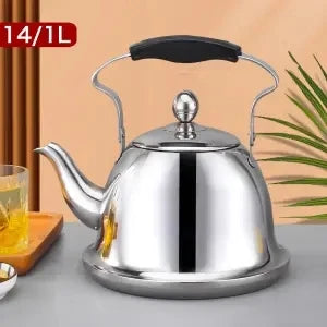 Stainless Steel Teapot with Filter for Brewing Tea at Home or Office Classical Teapot with Stainless