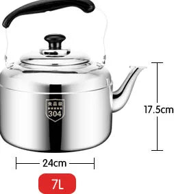 Stainless Steel Thickened Large Capacity Kettle Home Gas Gas Whistle Function Induction Cooker Enamel Kettle Whistling Teapot