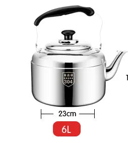 Stainless Steel Thickened Large Capacity Kettle Home Gas Gas Whistle Function Induction Cooker Enamel Kettle Whistling Teapot