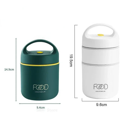 Stainless Steel Vacuum Thermal Lunch Box Insulated Lunch Bag Food Warmer Soup Cup Thermos Containers lunch box for kids tupper