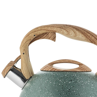 Stainless Steel Whistling Tea Kettles Stove Top Enamel Food Grade Tea Pot With Heat-proof Handle For Gas Induction Cookers Use