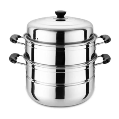 Stainless Steel two Three layer Thick Steamer pot Soup Steam Pot Universal Cooking Pots for Induction Cooker Gas Stove steam pot
