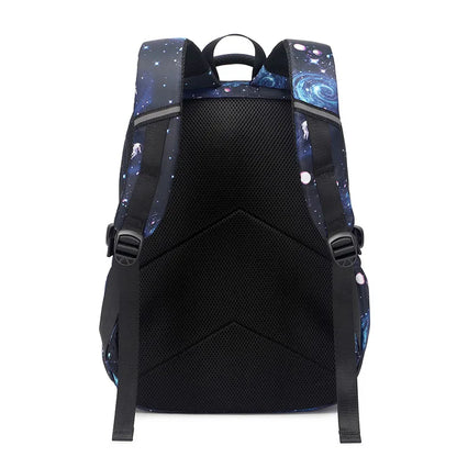 Starry sky Children's School bags School Backpack for Students Boy Kids Backpack With Lunch Bag Pencil Cases