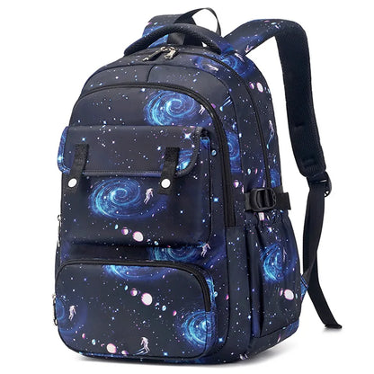 Starry sky Children's School bags School Backpack for Students Boy Kids Backpack With Lunch Bag Pencil Cases