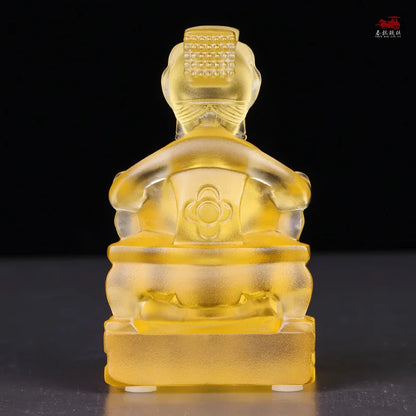 Statue of Coloured glaze Mazu The goddess of heaven and the queen of heaven