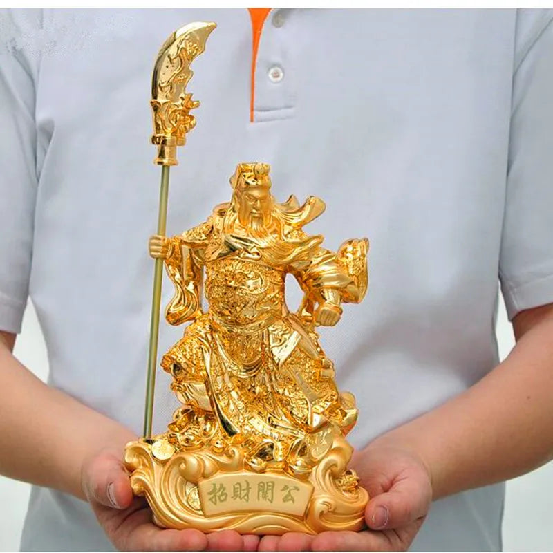 Statue of Guangong ornaments God of wealth Buddha lucky crafts TV stand accessories, free shipping