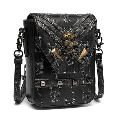Steampunk Small Crossbody Bag Shoulder Purse Pouch Cellphone Wallet Satchel
