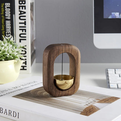 Stick Bell Wood Doorbell Wind Chime for Refrigerator Room Garden Backyard Restaurant Home Garden Windchime Housewarming Gift