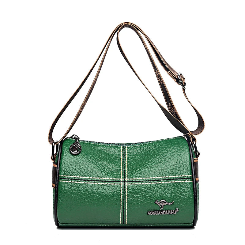 Stone Pattern Genuine Leather Handbags Women Bag Designer Small Cow Leather Women Shoulder Crossbody Bags Luxury Ladies Tote Sac