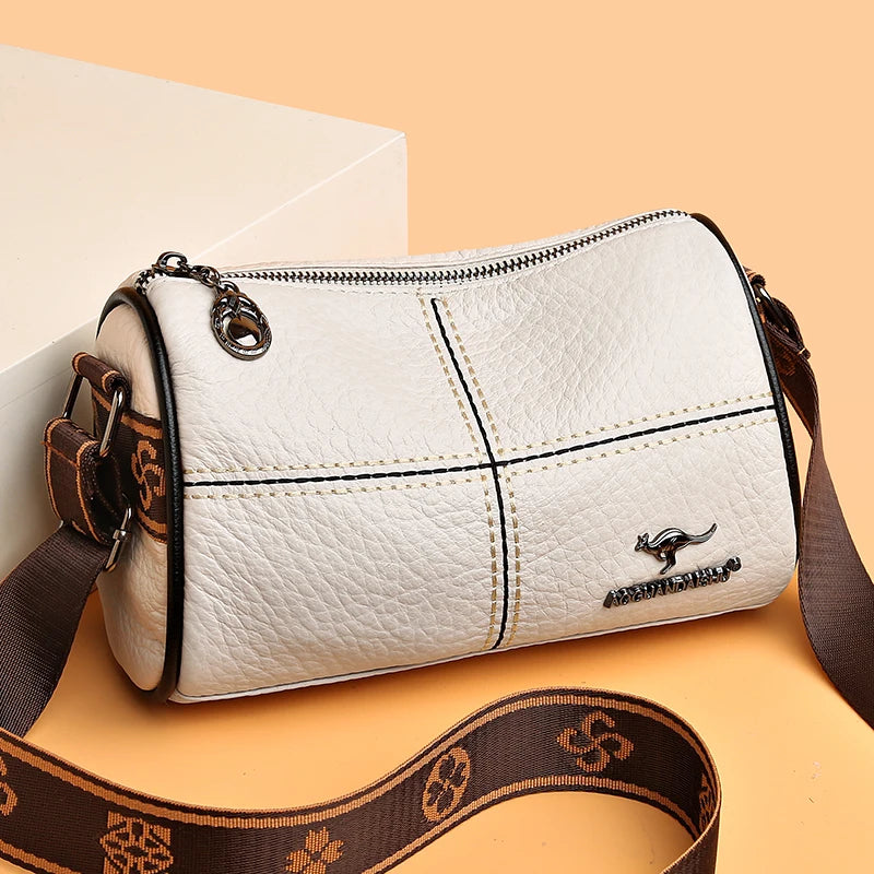 Stone Pattern Genuine Leather Handbags Women Bag Designer Small Cow Leather Women Shoulder Crossbody Bags Luxury Ladies Tote Sac