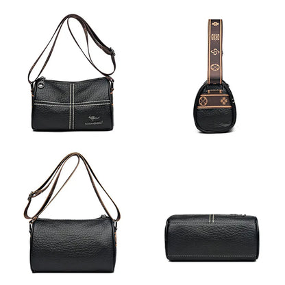 Stone Pattern Genuine Leather Handbags Women Bag Designer Small Cow Leather Women Shoulder Crossbody Bags Luxury Ladies Tote Sac