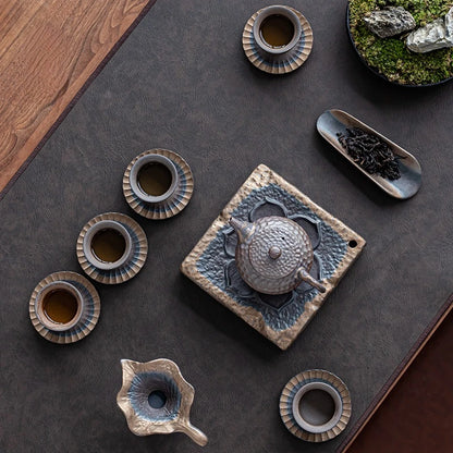 Stoneware Tea Cup Master Cup Ceramic Single Cup Small Retro Tea Cup Japanese Home Kung Fu Tea Set