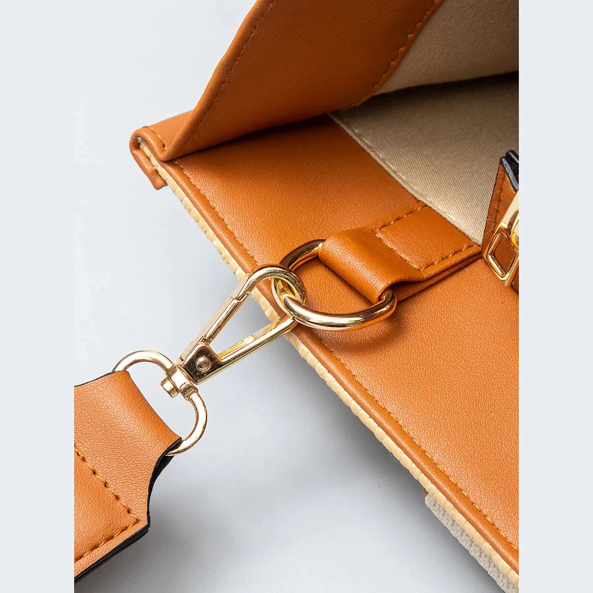 Straw Tote Women's Large Capacity Woven Handbag Beach Ethnic Style 2024 Spring and Summer New Commuting Travel Shoulder Bag