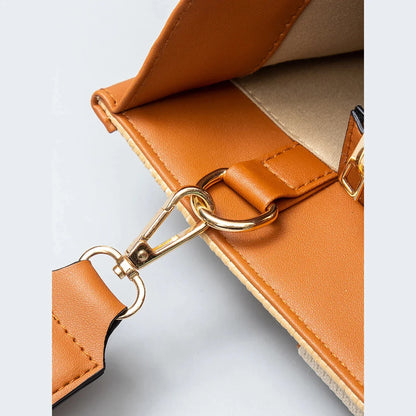 Straw Tote Women's Large Capacity Woven Handbag Beach Ethnic Style 2024 Spring and Summer New Commuting Travel Shoulder Bag
