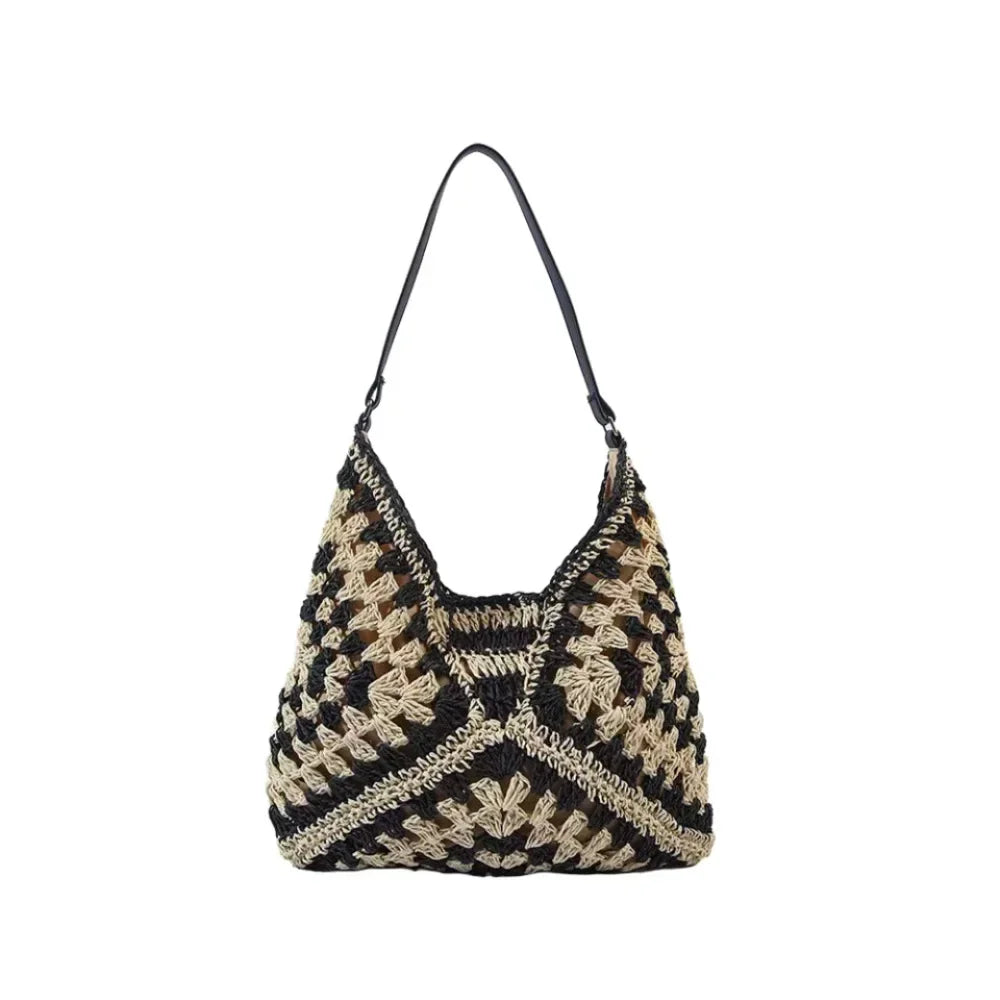 Straw Woven Underarm Bag Tote Bags 2024 Handbags Luxury Designer High Quality Aesthetic Replicas Women's Beach Super Copy Brand