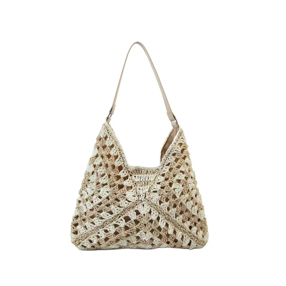 Straw Woven Underarm Bag Tote Bags 2024 Handbags Luxury Designer High Quality Aesthetic Replicas Women's Beach Super Copy Brand