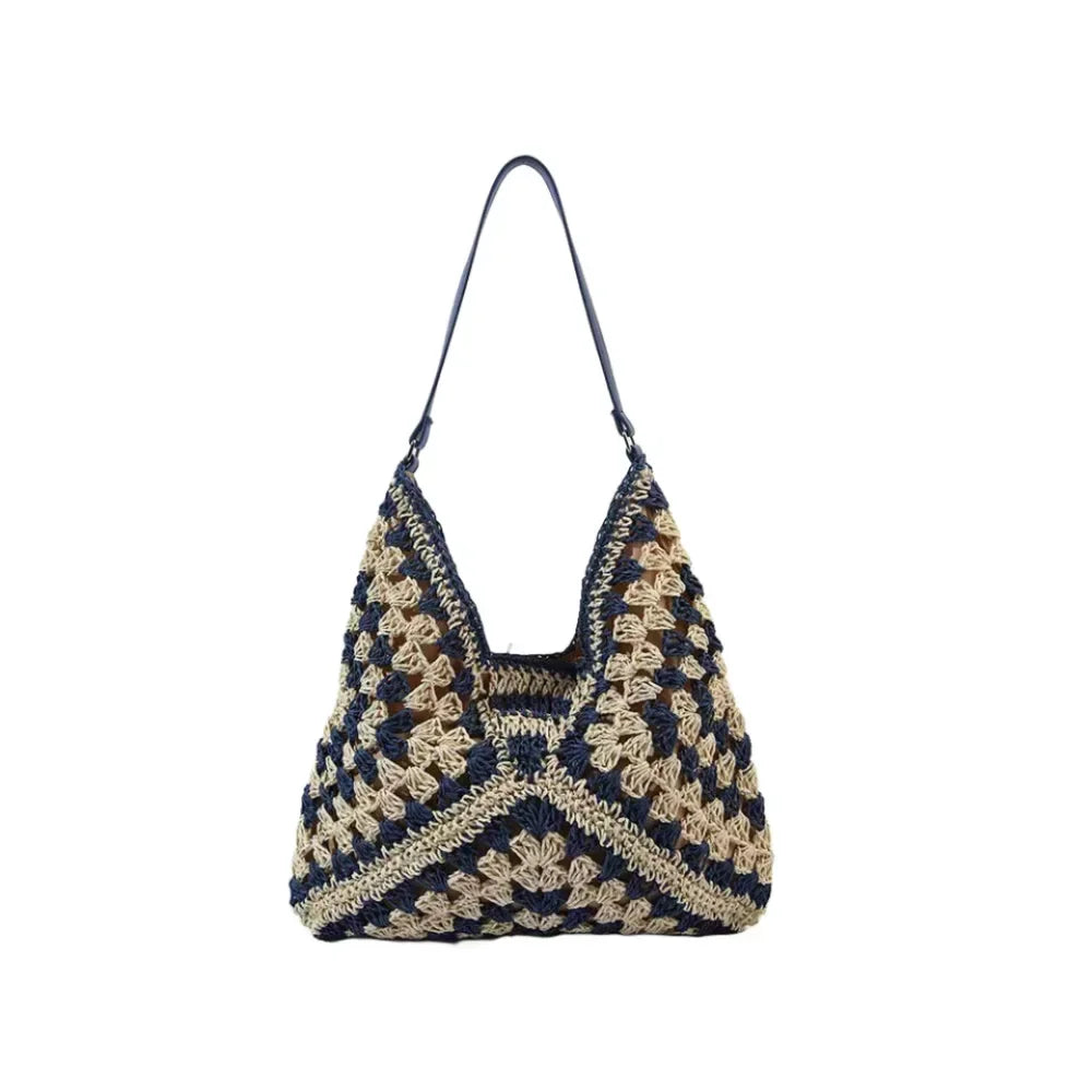 Straw Woven Underarm Bag Tote Bags 2024 Handbags Luxury Designer High Quality Aesthetic Replicas Women's Beach Super Copy Brand