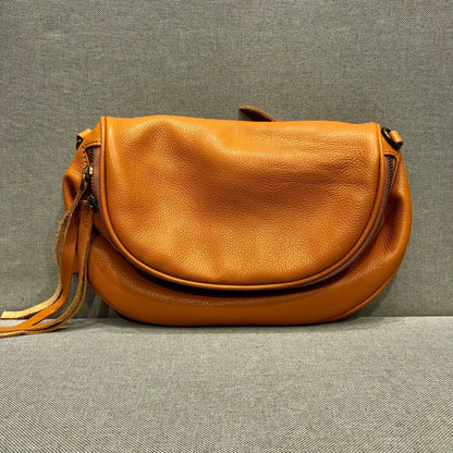 Street Popular Black Leather Bags for Women 2024 Autumn New Zipper Crossbody Bags Y2k Grunge Retro Portable Unisex Handbags