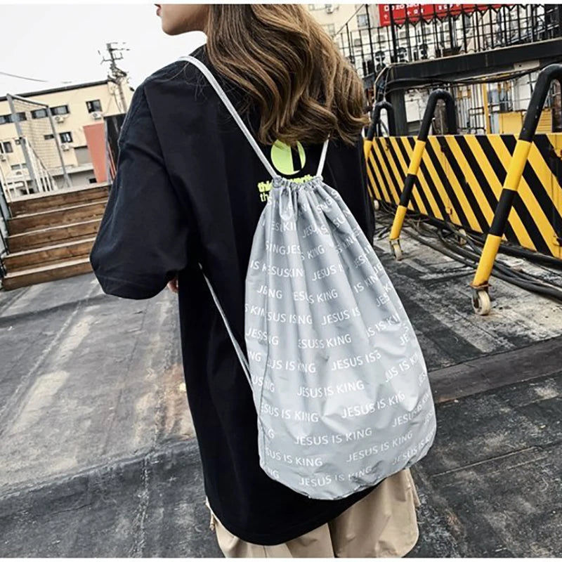Street Style Unisex Transparent PVC Hip Hop Dpuble Backpacks Clear Bags Women Man High Capacity Waterproof Travel ShoulderBags