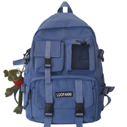 Student Travel Mesh Female Backpack College Women Boy Nylon School Bag Men Girl Cool Laptop Backpacks Fashion Lady Book Bag Male