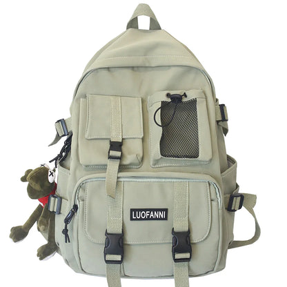 Student Travel Mesh Female Backpack College Women Boy Nylon School Bag Men Girl Cool Laptop Backpacks Fashion Lady Book Bag Male