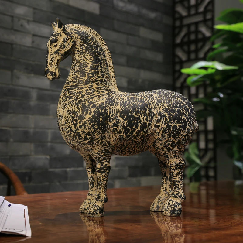 Style Arrangement Decoration Antique relic horse Home antique crafts Rich horse