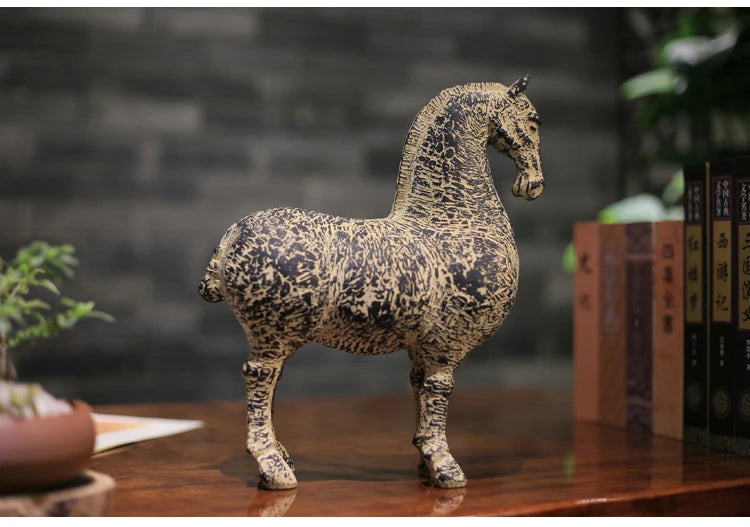 Style Arrangement Decoration Antique relic horse Home antique crafts Rich horse